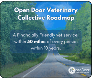 road in forest with description